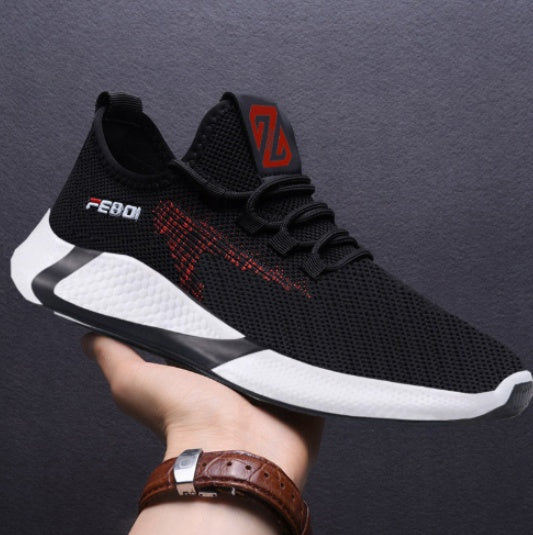 Men’s Breathable Mesh Running Shoes with Non-Slip Sole