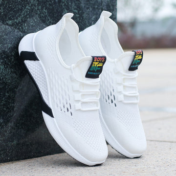 Men’s Breathable Mesh Running Shoes with Non-Slip Sole