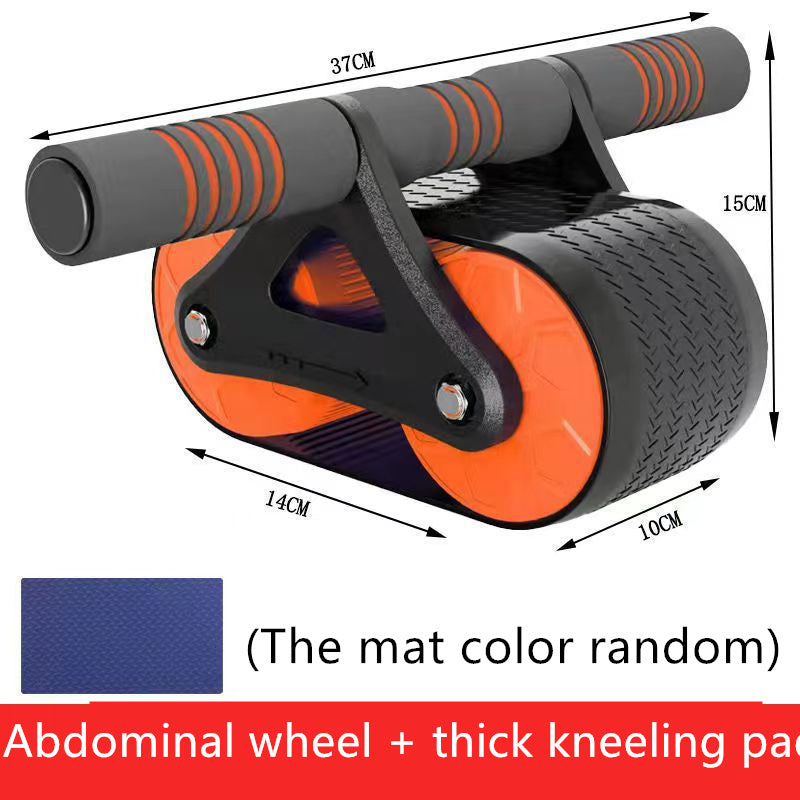 Double Ab Wheel with Automatic Rebound for Core Training