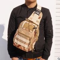 Camouflage Canvas Tactical Crossbody Chest Bag