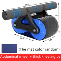 Double Ab Wheel with Automatic Rebound for Core Training