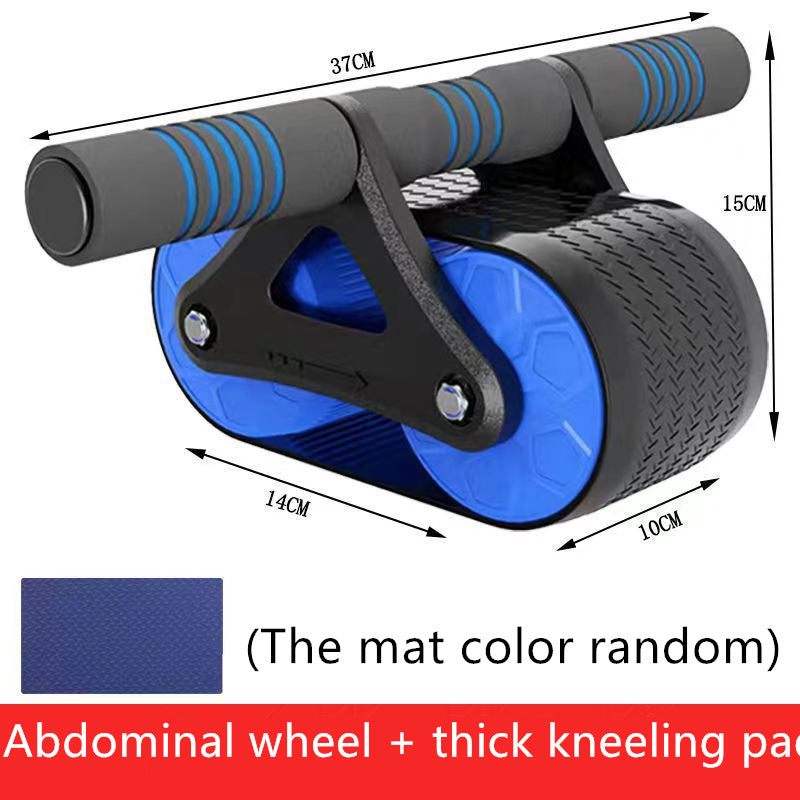 Double Ab Wheel with Automatic Rebound for Core Training