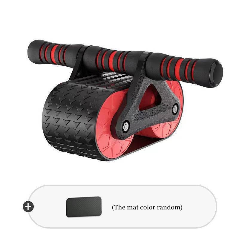 Double Ab Wheel with Automatic Rebound for Core Training